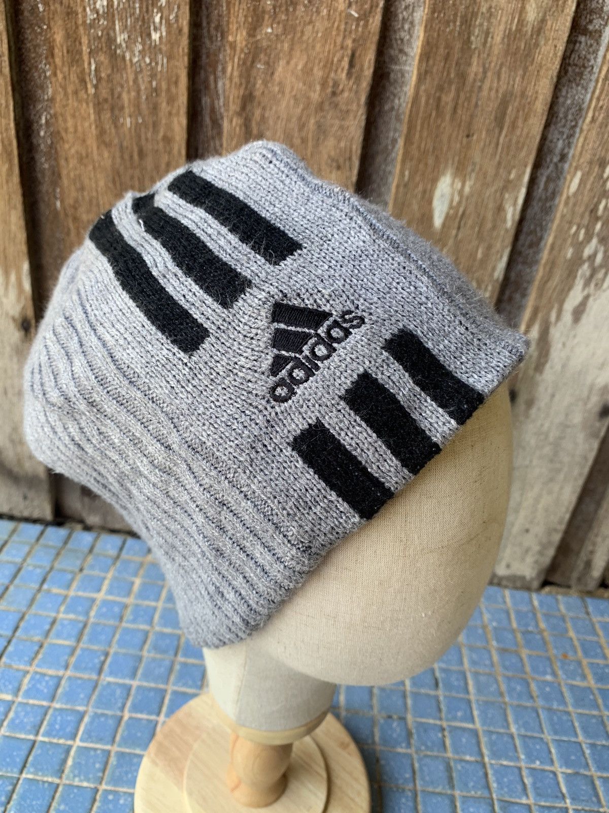 Adidas 3 stripe beanie hat