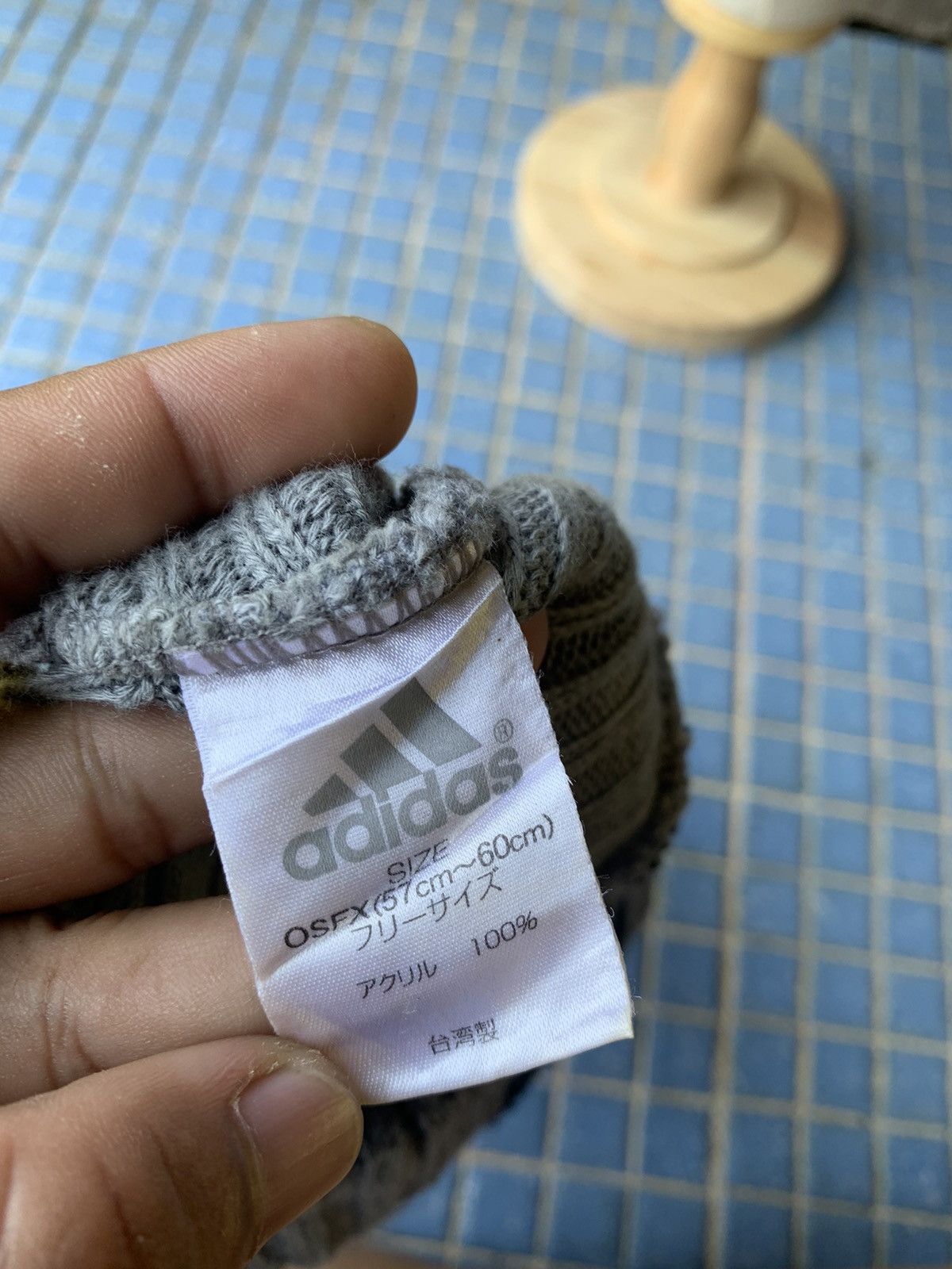 Adidas 3 stripe beanie hat