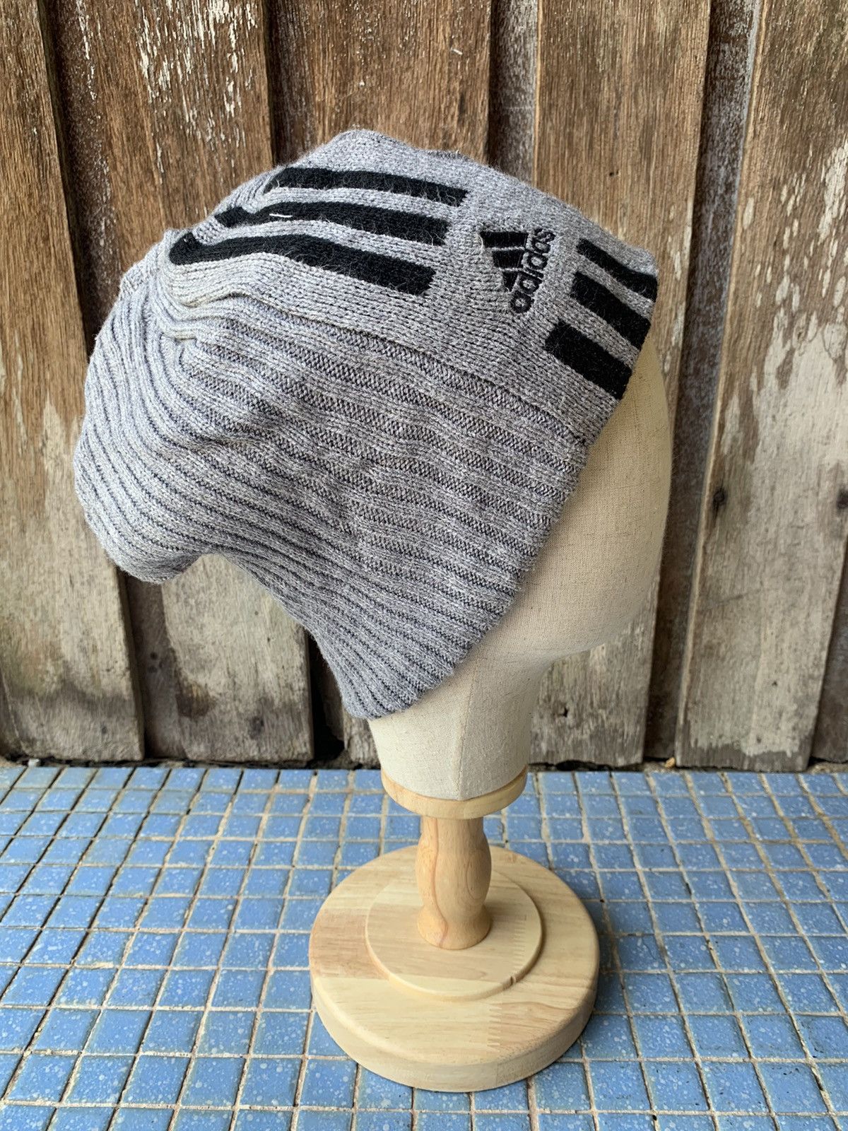 Adidas 3 stripe beanie hat