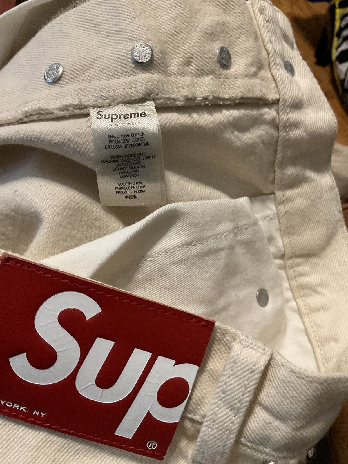 B.B. Simon × Supreme SUPREME B.B. SIMON STUDDED REGULAR JEAN 