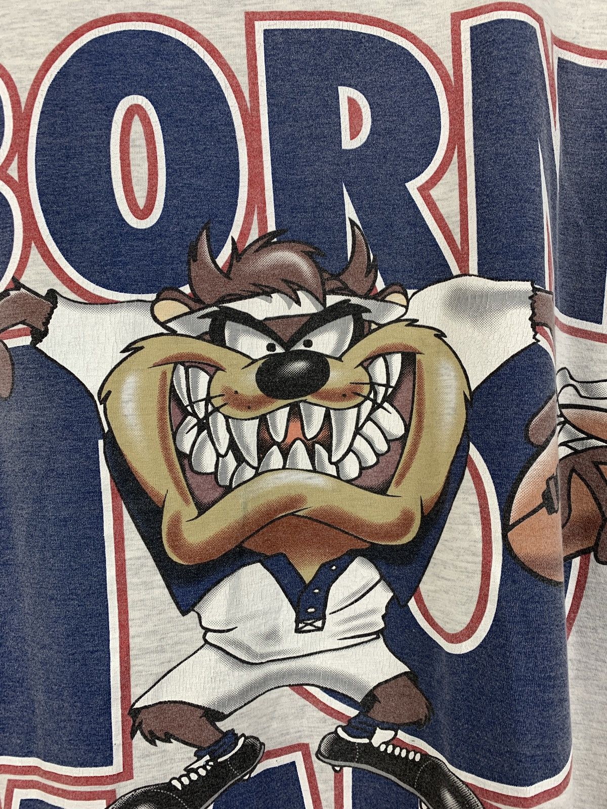 Nutmeg 1995 Vintage Taz Born To Maul Nutmeg T-Shirt Size US XL / EU 56 / 4 - 7 Thumbnail
