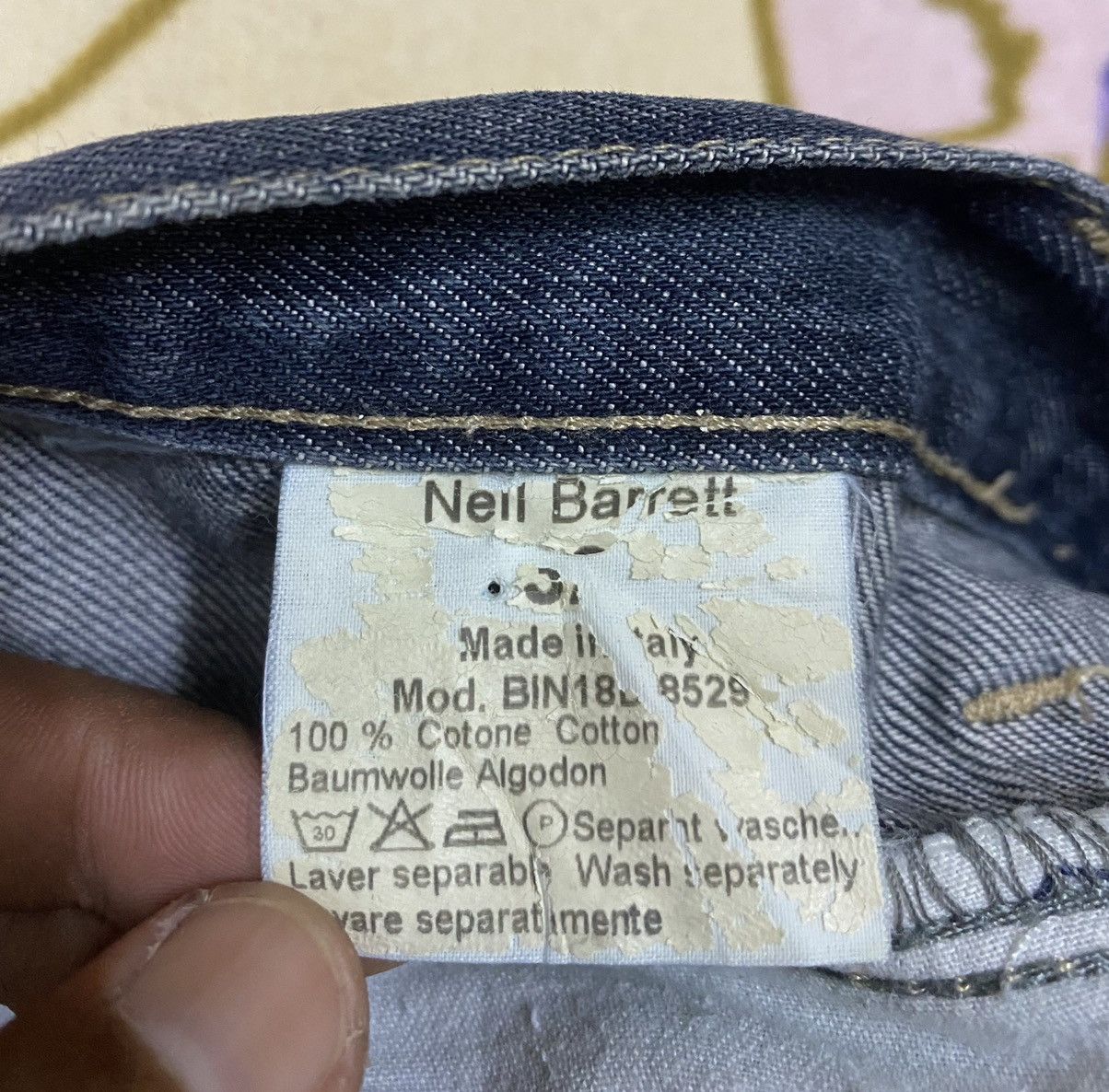 Indigo × Neil Barrett NEIL BARRETT Indigo Jeans x Made in Italy x Rare Size US 32 / EU 48 - 13 Thumbnail