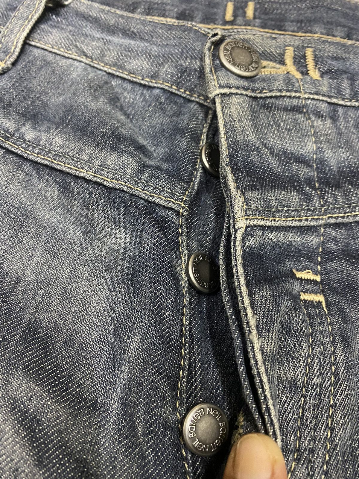 Indigo × Neil Barrett NEIL BARRETT Indigo Jeans x Made in Italy x Rare Size US 32 / EU 48 - 6 Thumbnail