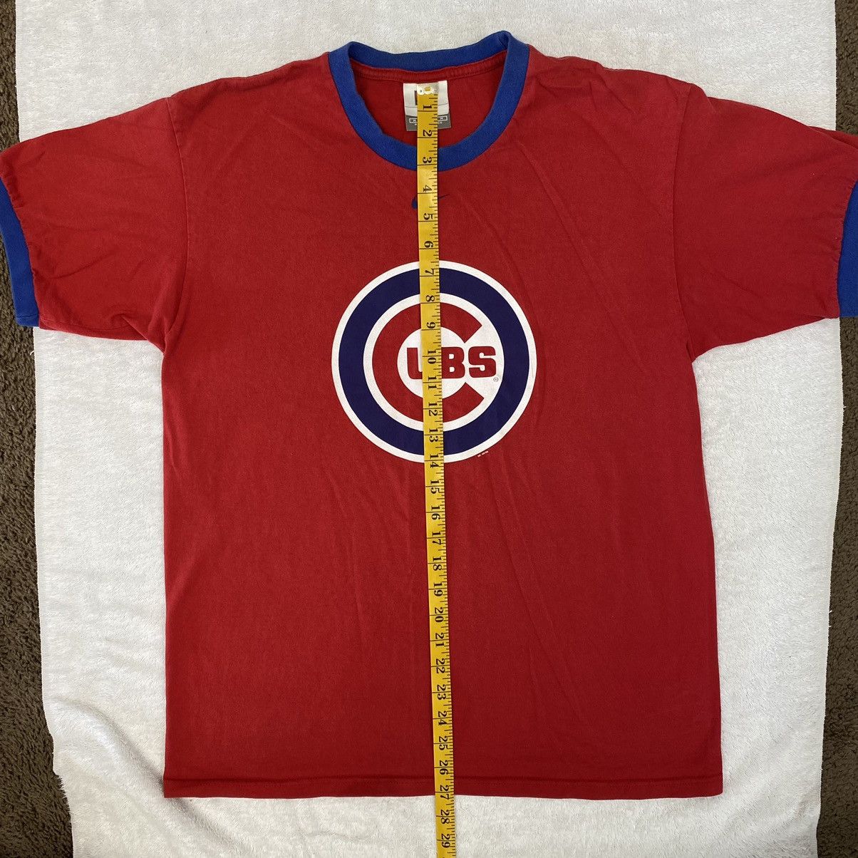 Nike 2004 Chicago Cubs Nike T-Shirt Blue Red Ribbed Cuffs Size M Size US M / EU 48-50 / 2 - 7 Thumbnail