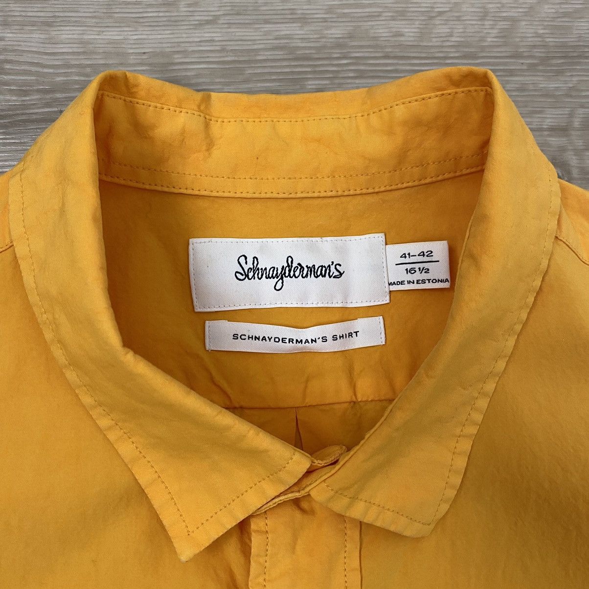 Schnaydermans Schnaydermans yellow shirt Size US L / EU 52-54 / 3 - 4 Thumbnail