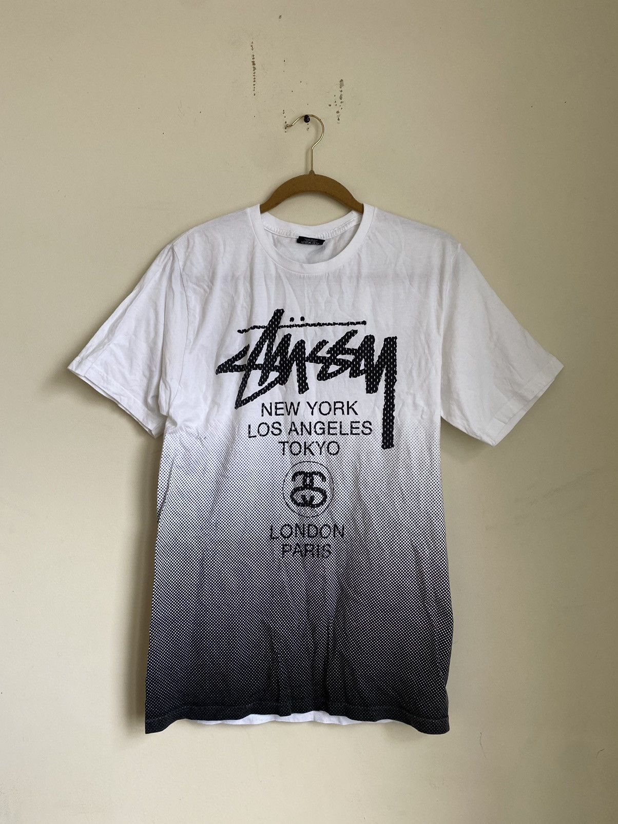 Stussy Stussy New York, Los Angeles, Tokyo, London, Paris tee | Grailed
