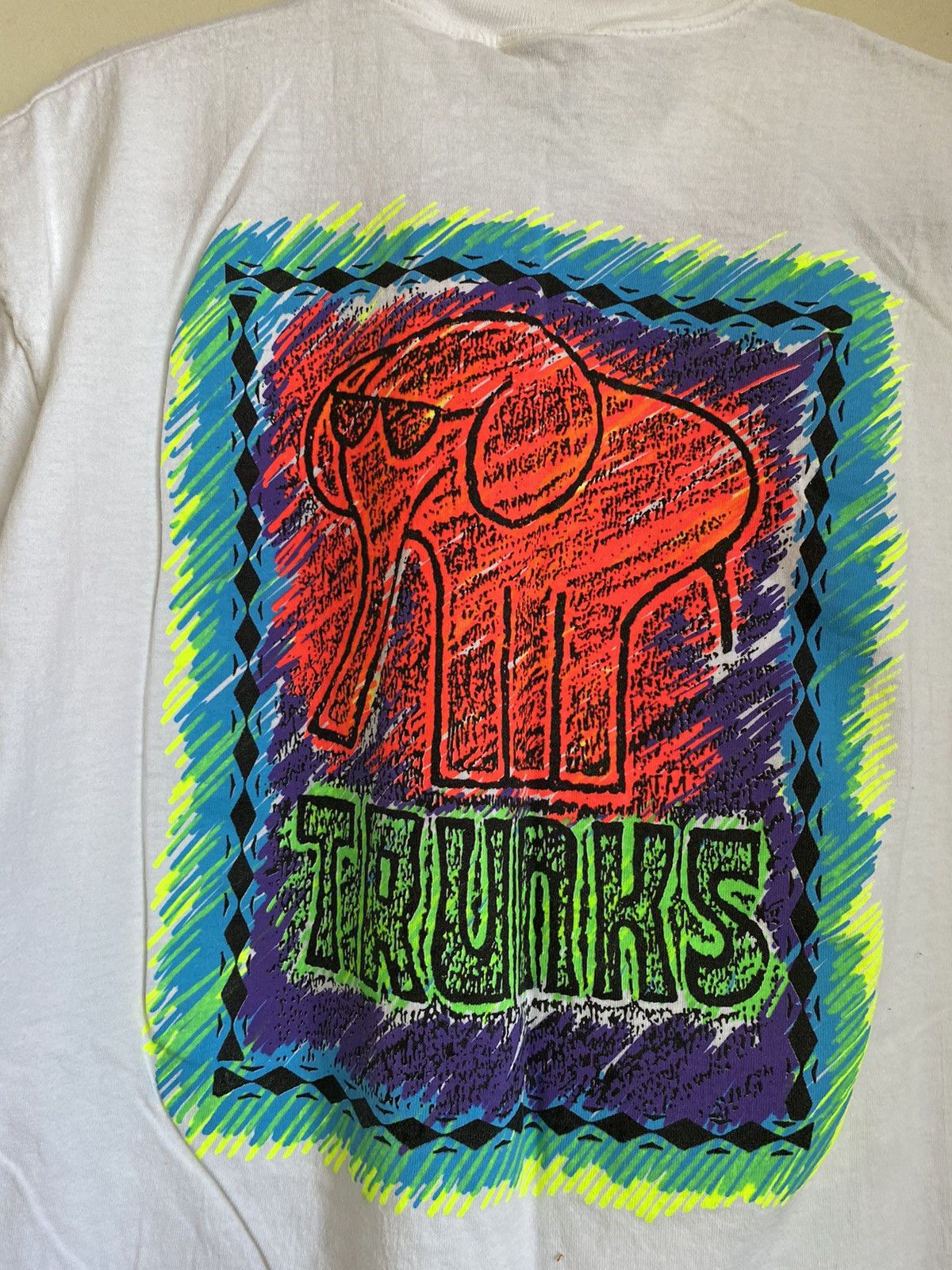 Keith Haring × Shorty's Skateboards × Vintage Vintage 90s Trunks Tee Size US XL / EU 56 / 4 - 4 Thumbnail