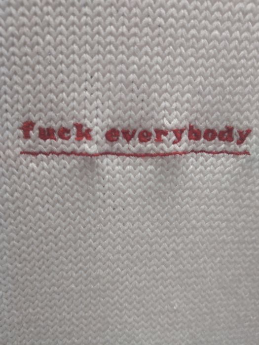 Supreme Supreme Fuck Everybody Sweater | Grailed