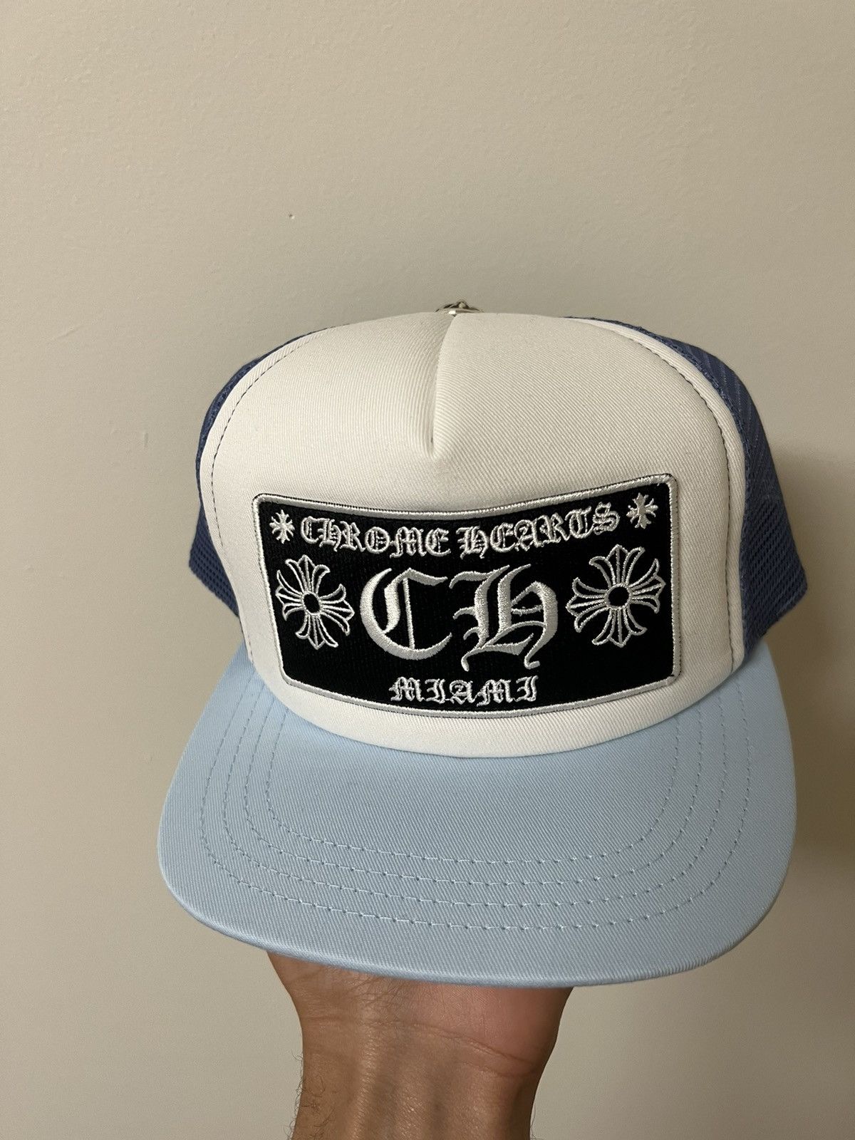 Chrome Hearts Blue Trucker Hat (Miami x Ultra Exclusive)
