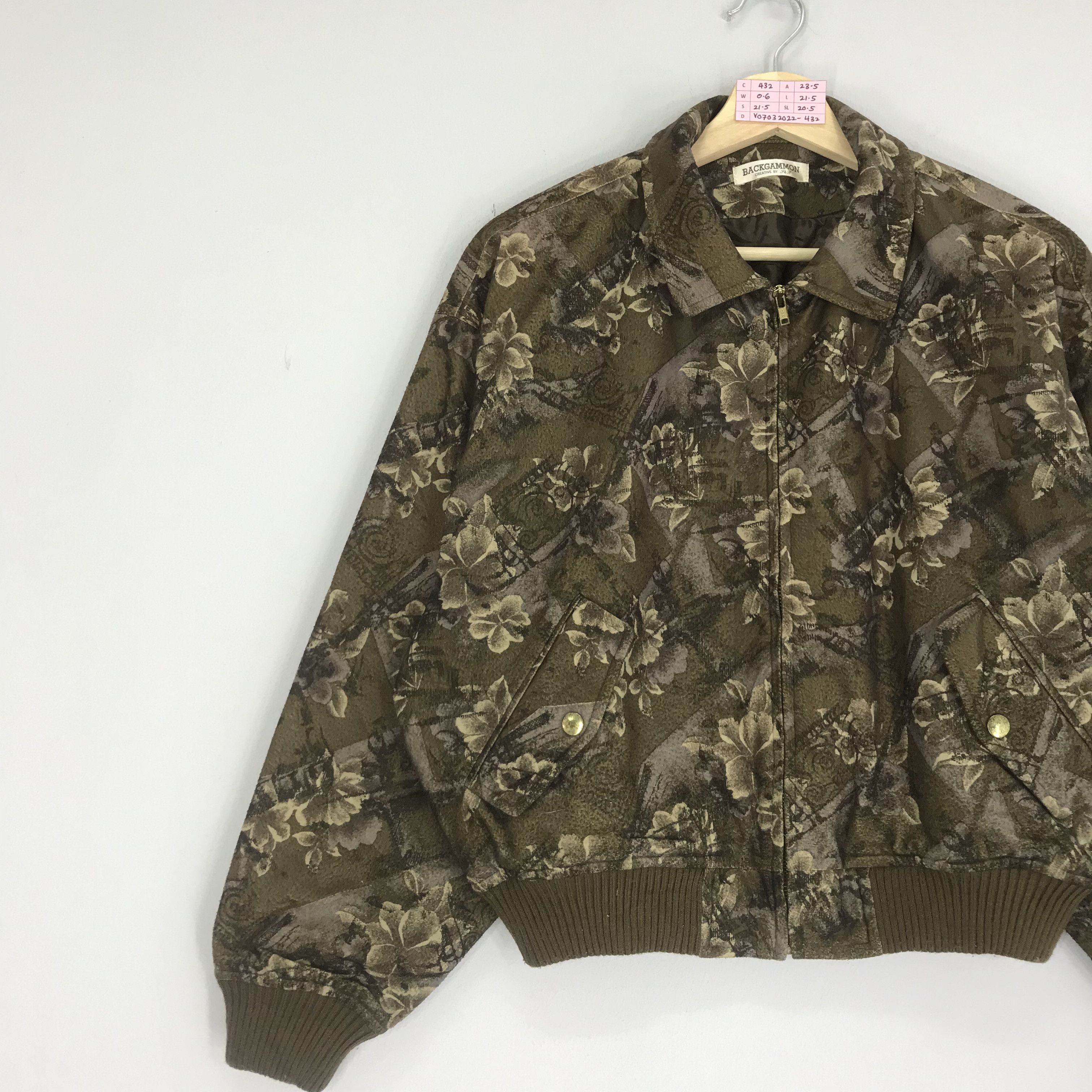 Ambush Design Vintage Backgammon Flowery Bomber Jacket Overprinted Flower Size US M / EU 48-50 / 2 - 3 Thumbnail