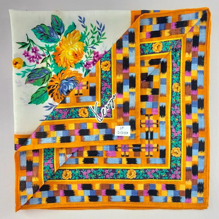 Kenzo × Vintage Handkerchief/ Neckerchief/ Bandana - 3F21358 Size ONE SIZE - 1 Thumbnail