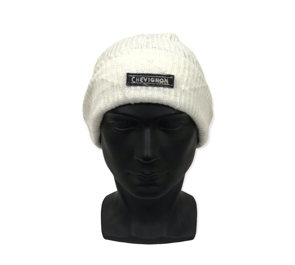 Chevignon × Vintage Chevignon Plain Beanie Hat Size ONE SIZE - 1 Thumbnail
