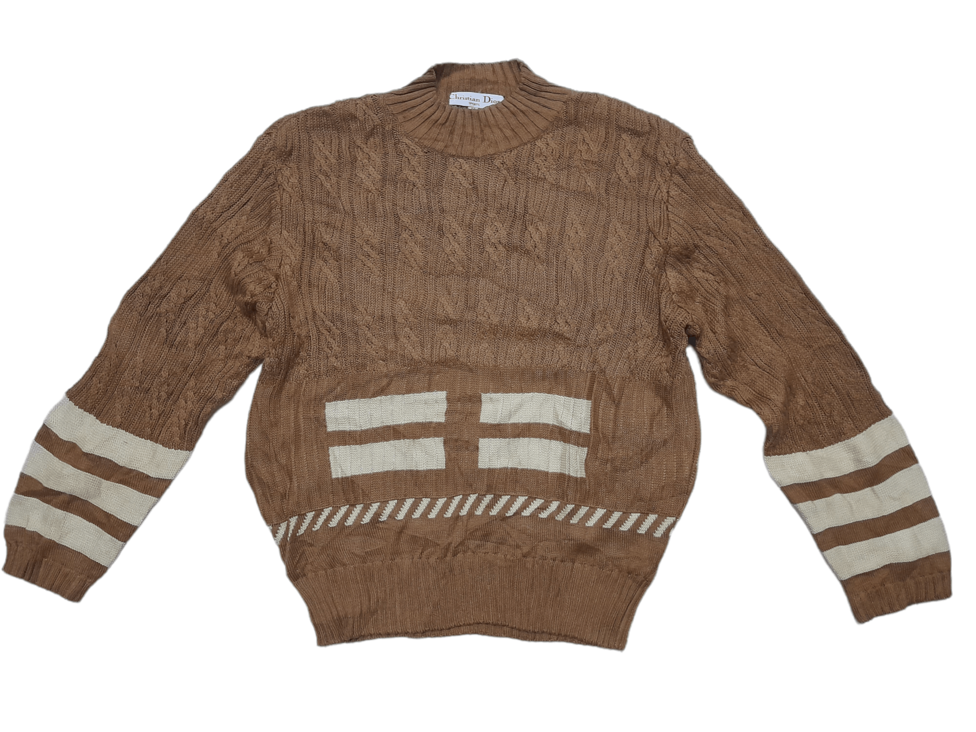 Christian Dior Monsieur Christian Dior Cable knit Sweater (D893) Size US M / EU 48-50 / 2 - 1 Thumbnail