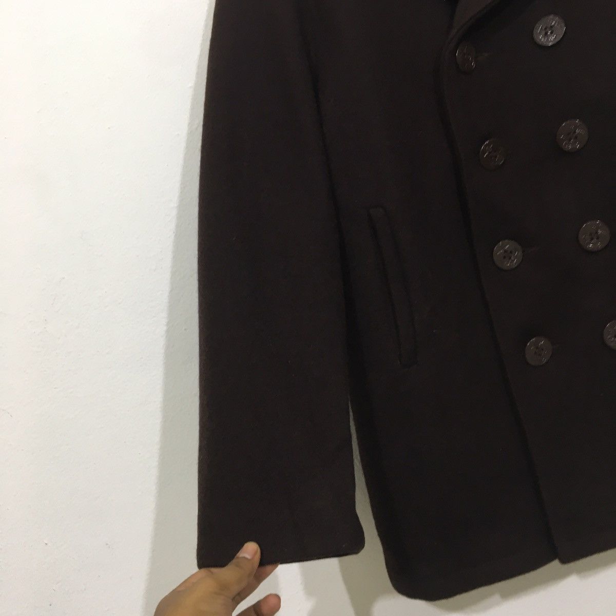 Schott Vintage Schott Wool US 74ON Peacoat Long Coat Jacket Size US L / EU 52-54 / 3 - 2 Thumbnail