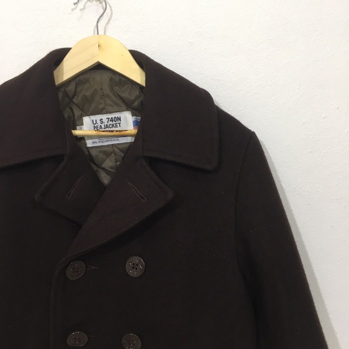 Schott Vintage Schott Wool US 74ON Peacoat Long Coat Jacket Size US L / EU 52-54 / 3 - 4 Thumbnail