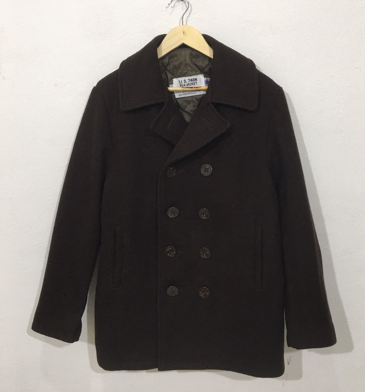 Vintage Schott Wool US 74ON Peacoat Long Coat Jacket