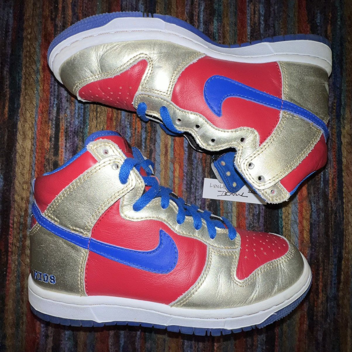 533143-991 Nike Dunk High ID custom 2012 Size 8W