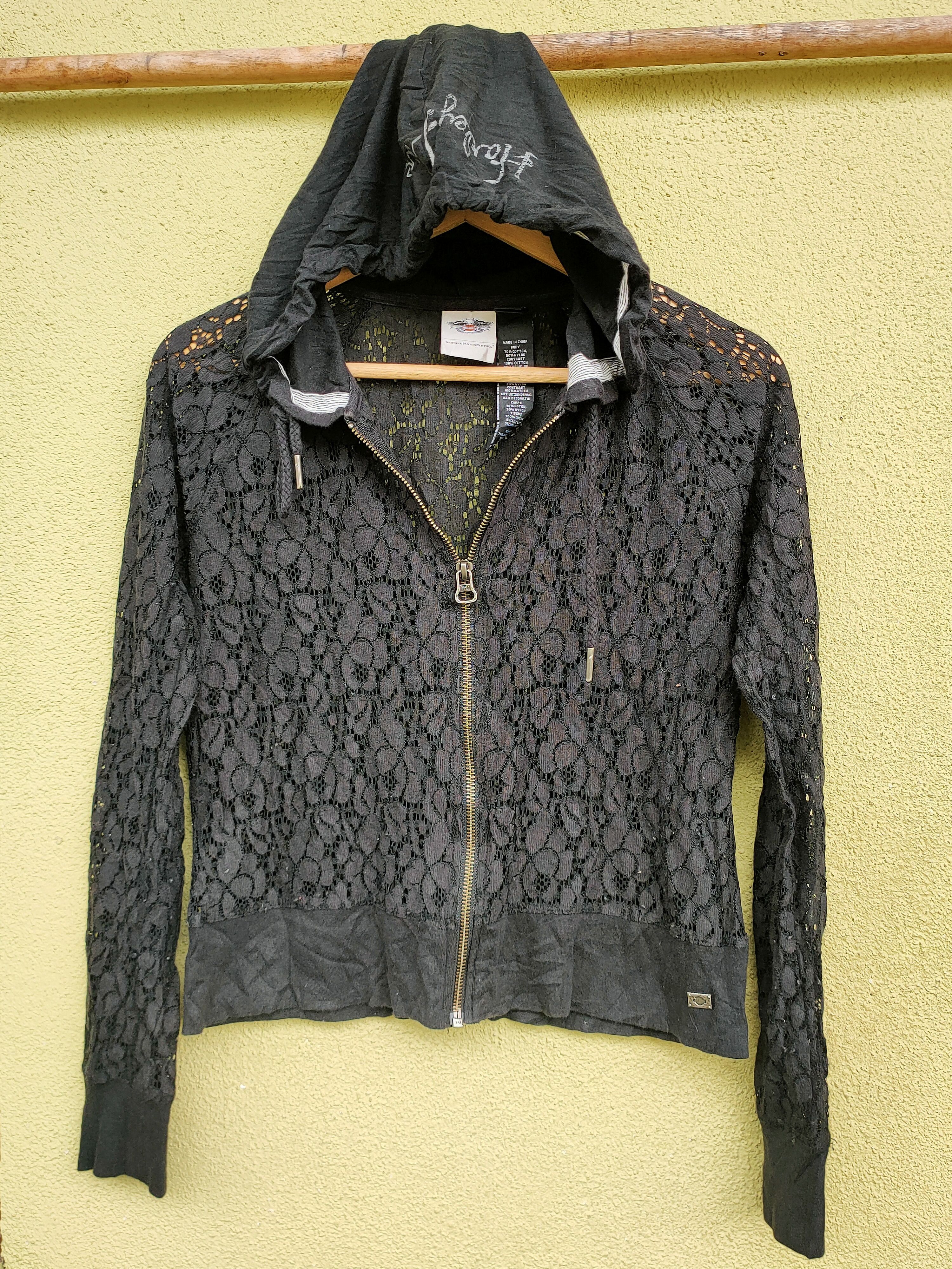 Harley Davidson Harley Davidson lace sweatshirt hoodie vintage rare🔥 Size US S / EU 44-46 / 1 - 1 Thumbnail