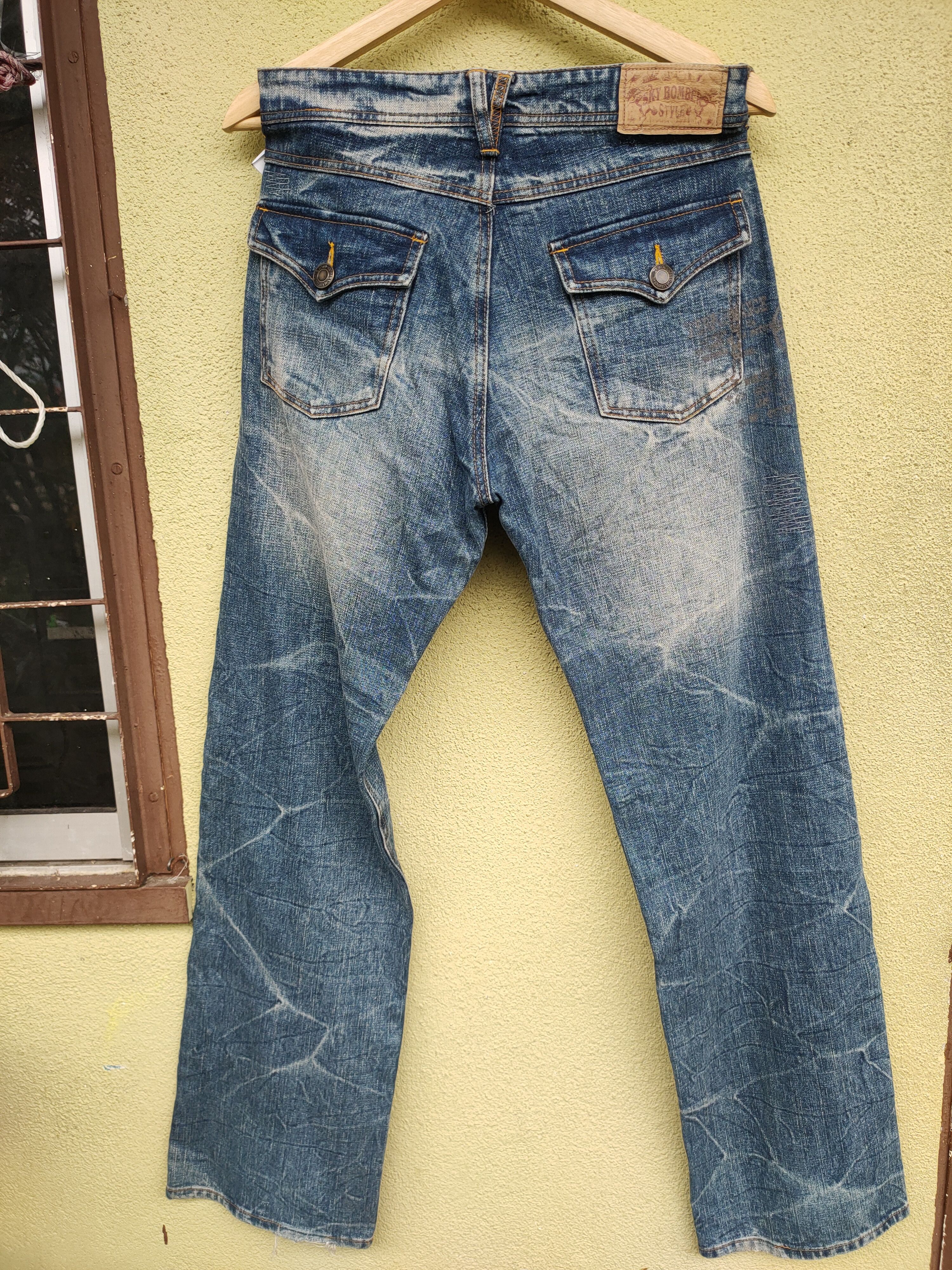 Vintage Bushpant denim vintage distressed skull rare Size US 32 / EU 48 - 8 Thumbnail