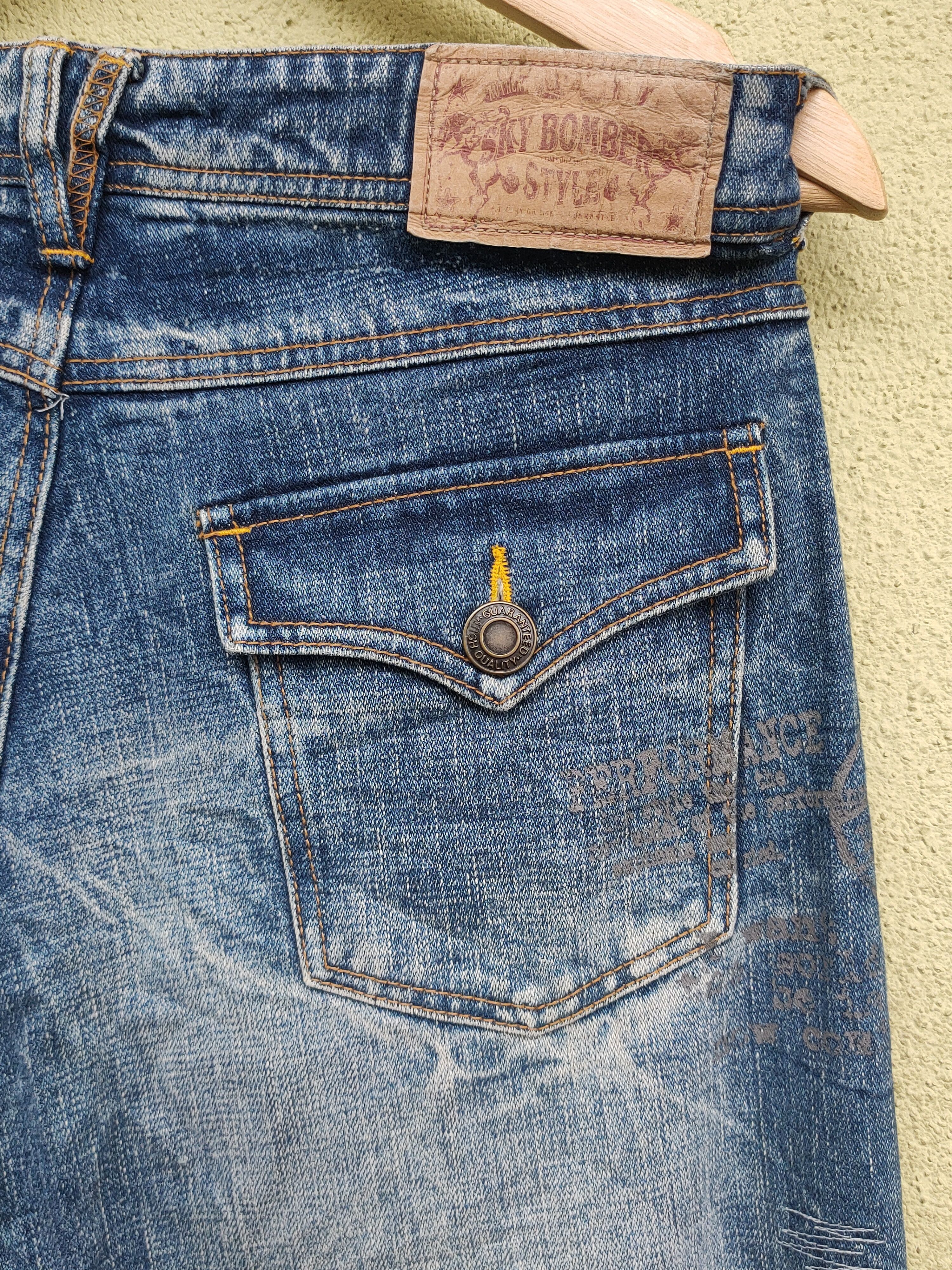Vintage Bushpant denim vintage distressed skull rare Size US 32 / EU 48 - 7 Thumbnail