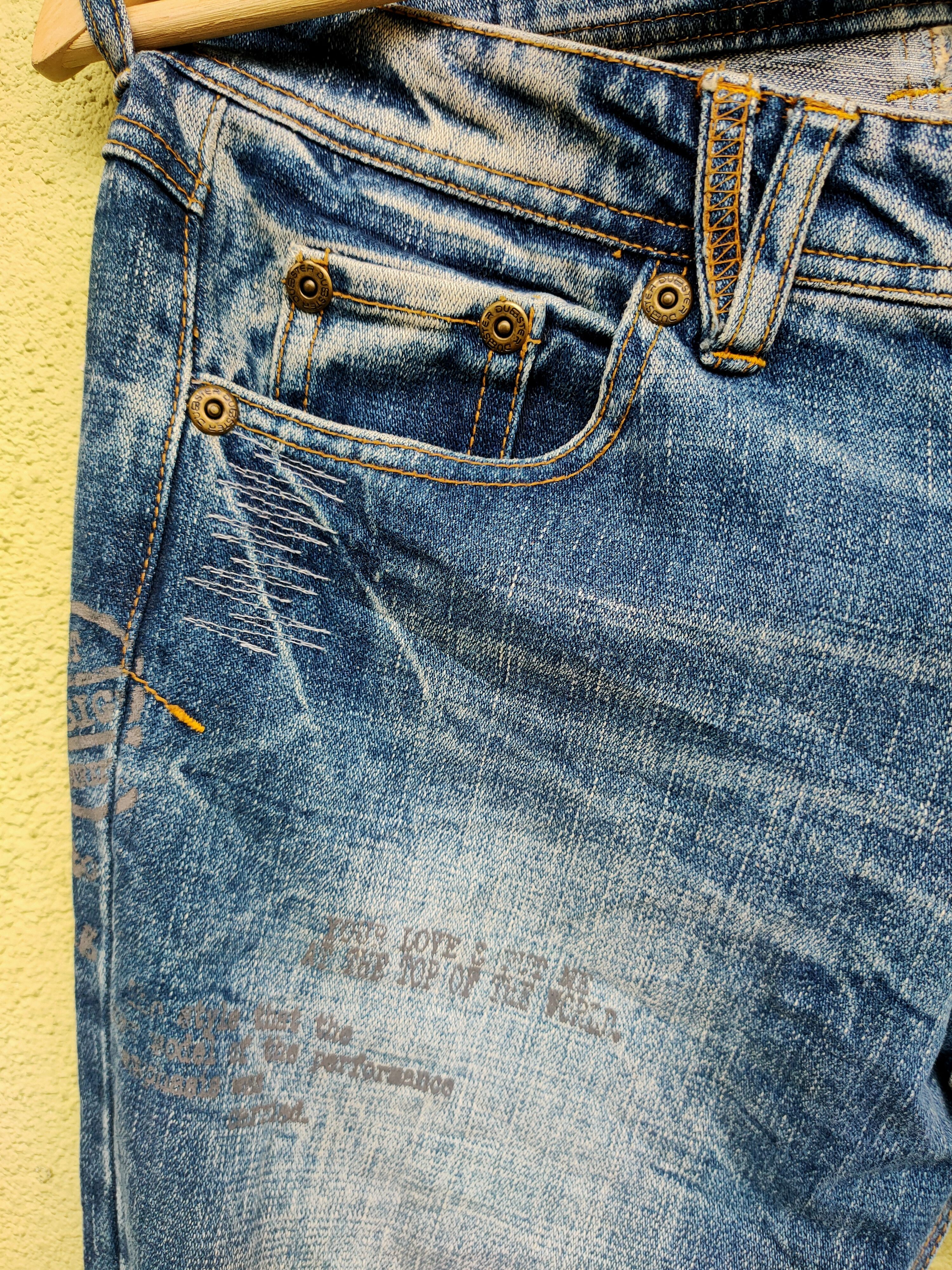 Vintage Bushpant denim vintage distressed skull rare Size US 32 / EU 48 - 2 Thumbnail