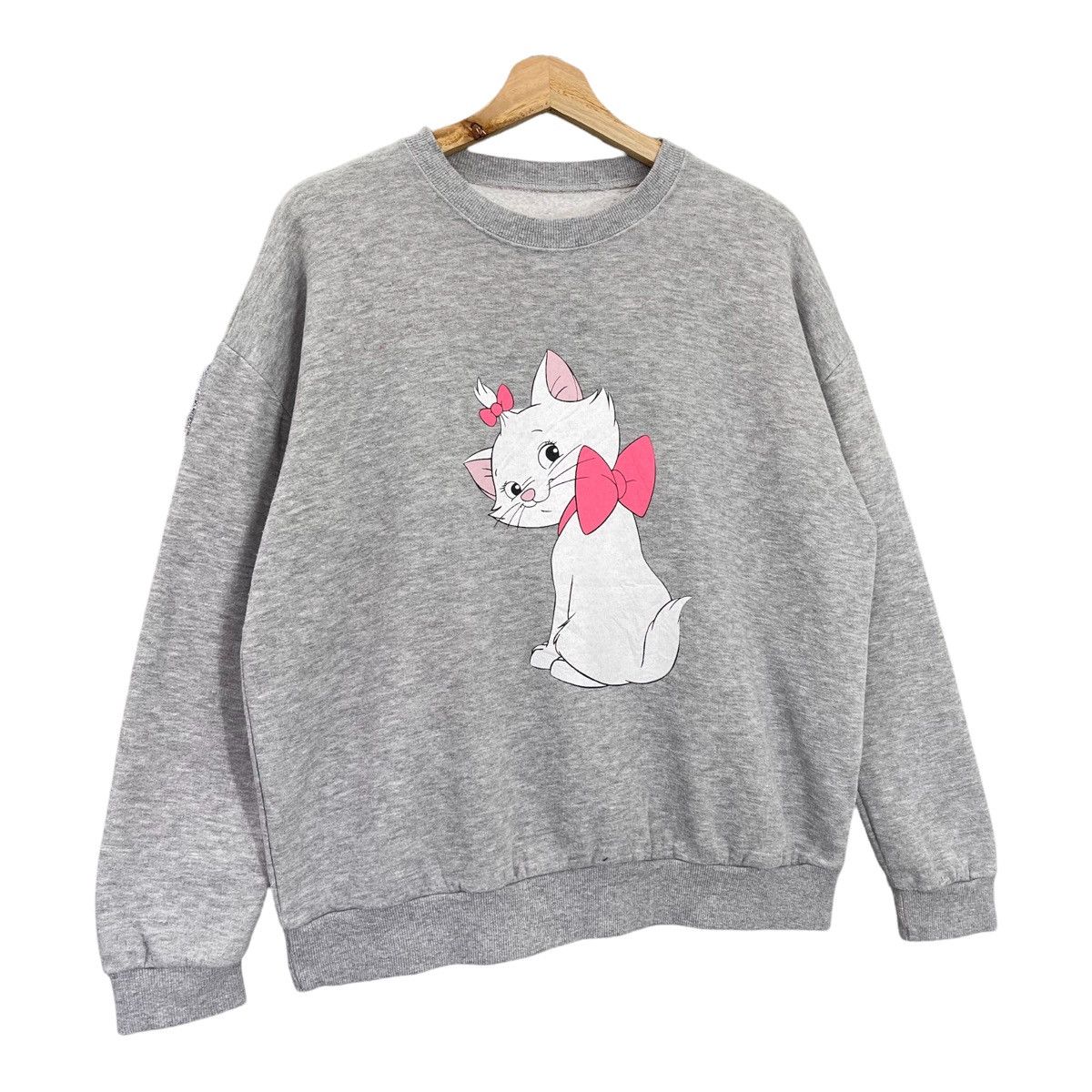 Japanese Brand Vintage Cute Cat Crewneck Sweatshirt Oversize S Size US S / EU 44-46 / 1 - 2 Thumbnail