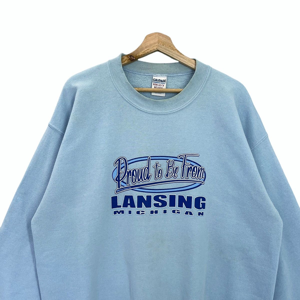 Japanese Brand Vintage Lansing Michigan Big Logo Crewneck Sweatshirt Size L Size US L / EU 52-54 / 3 - 4 Thumbnail