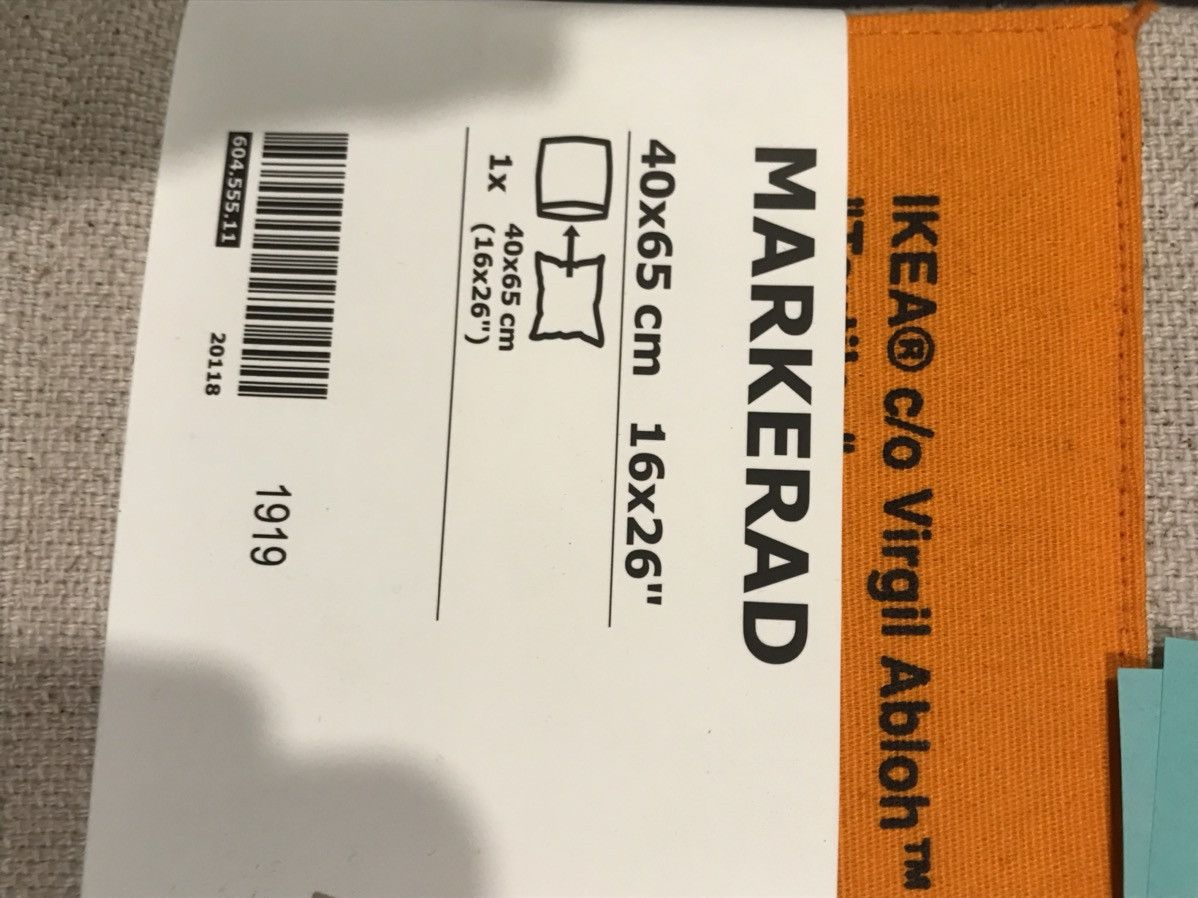 Ikea × Virgil Abloh IKEA x Off-White Markerad Pillow Case Ikea × Virgil Abloh IKEA x Off-White Markerad Pillow Case