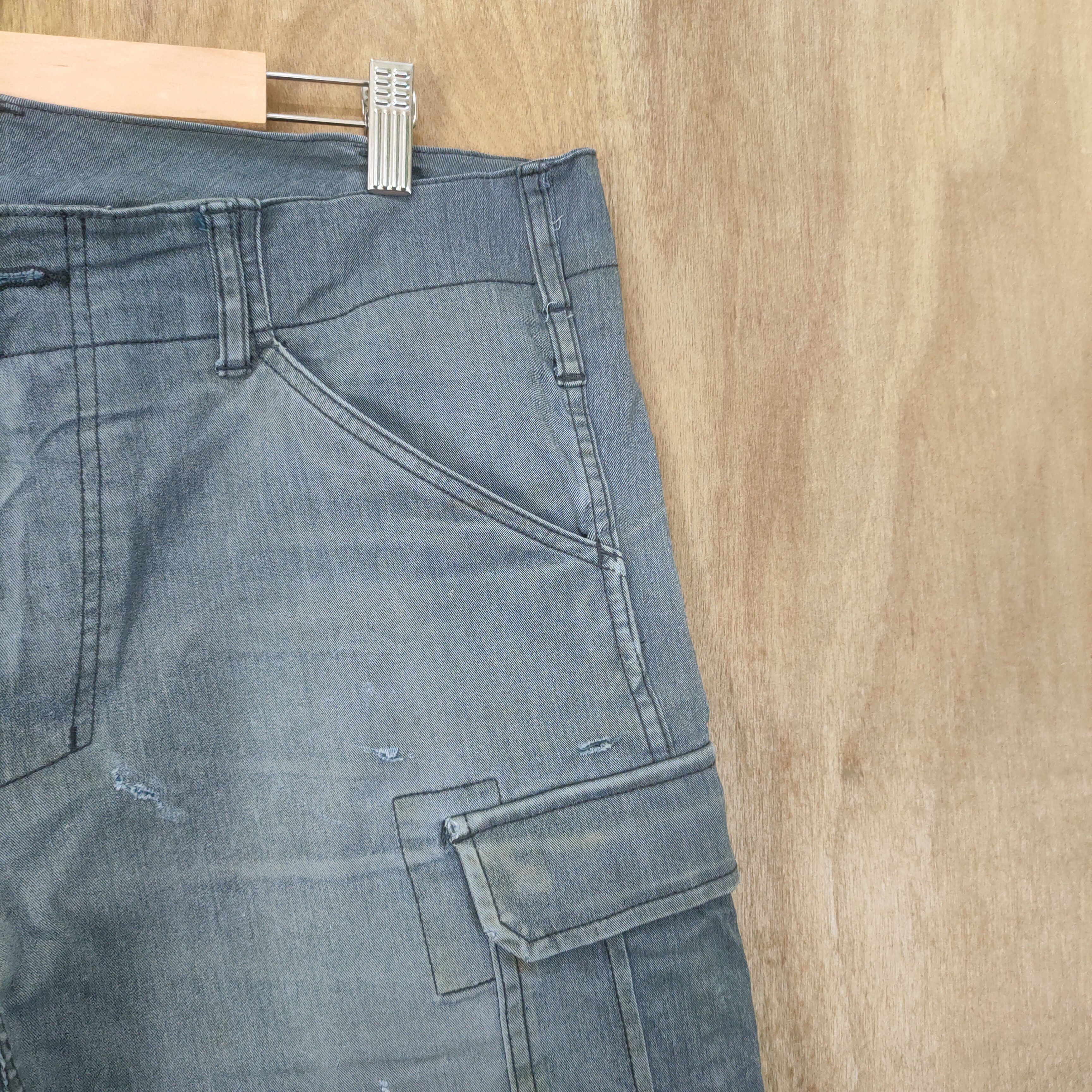 Japanese Brand VINTAGE FADED CARGO PANTS Size US 34 / EU 50 - 4 Thumbnail