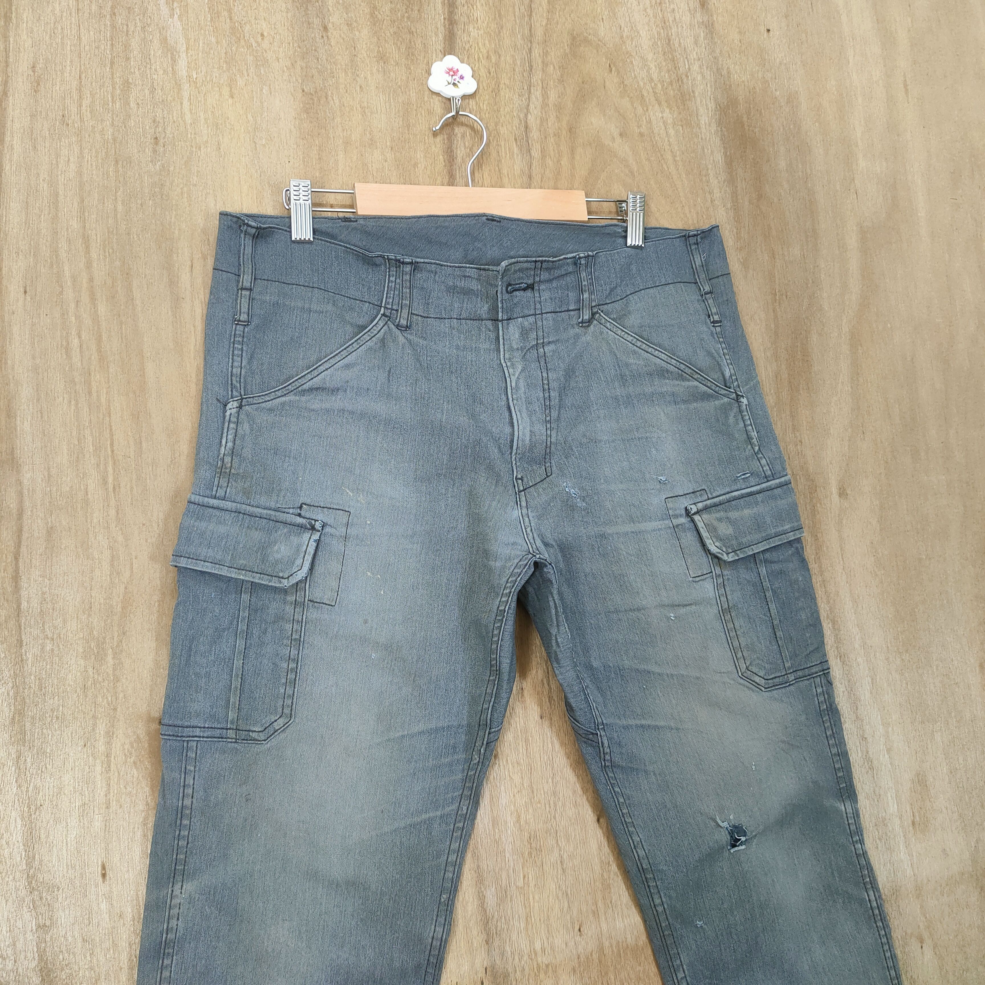 Japanese Brand VINTAGE FADED CARGO PANTS Size US 34 / EU 50 - 2 Thumbnail