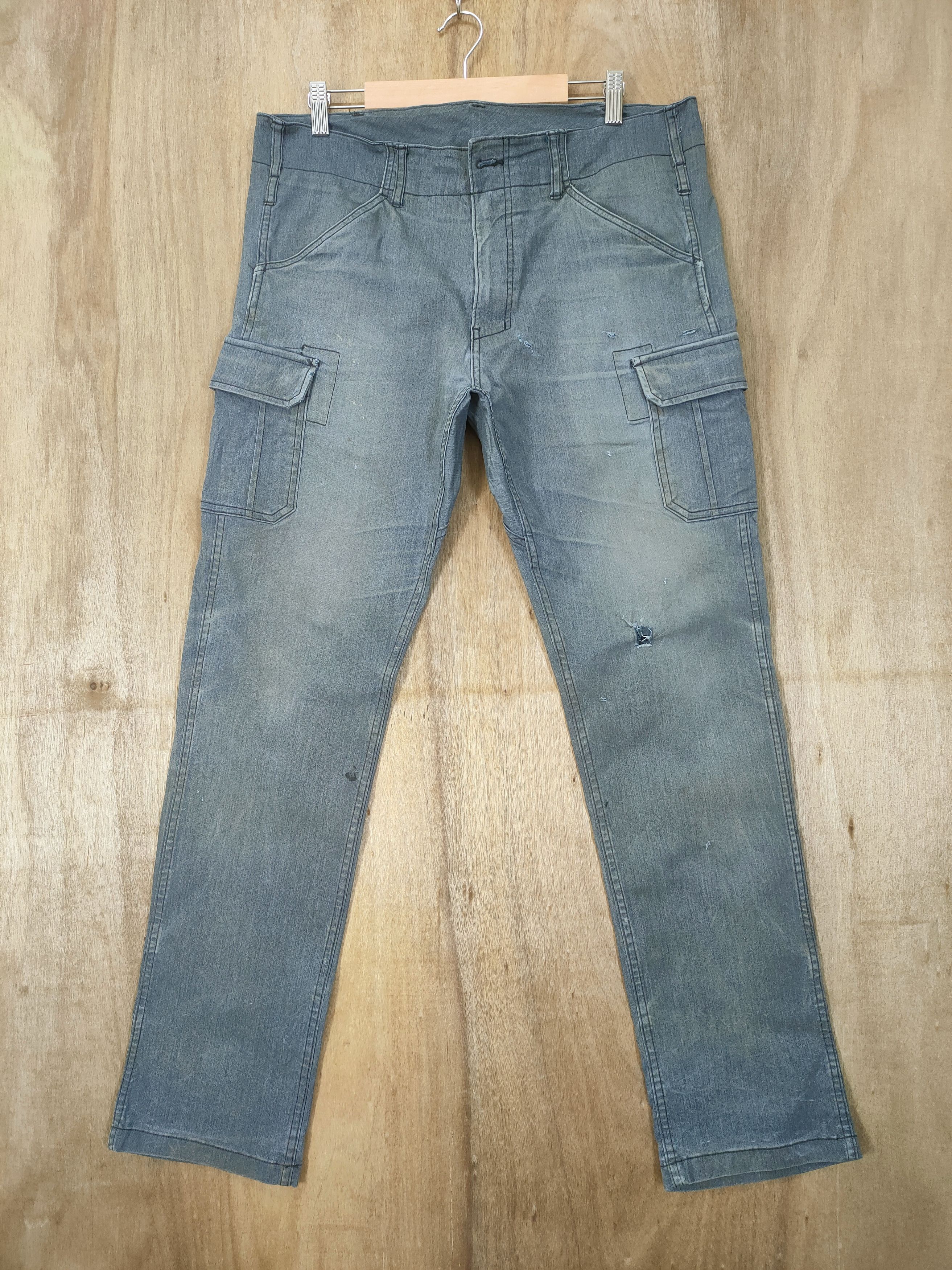 Japanese Brand VINTAGE FADED CARGO PANTS Size US 34 / EU 50 - 1 Thumbnail