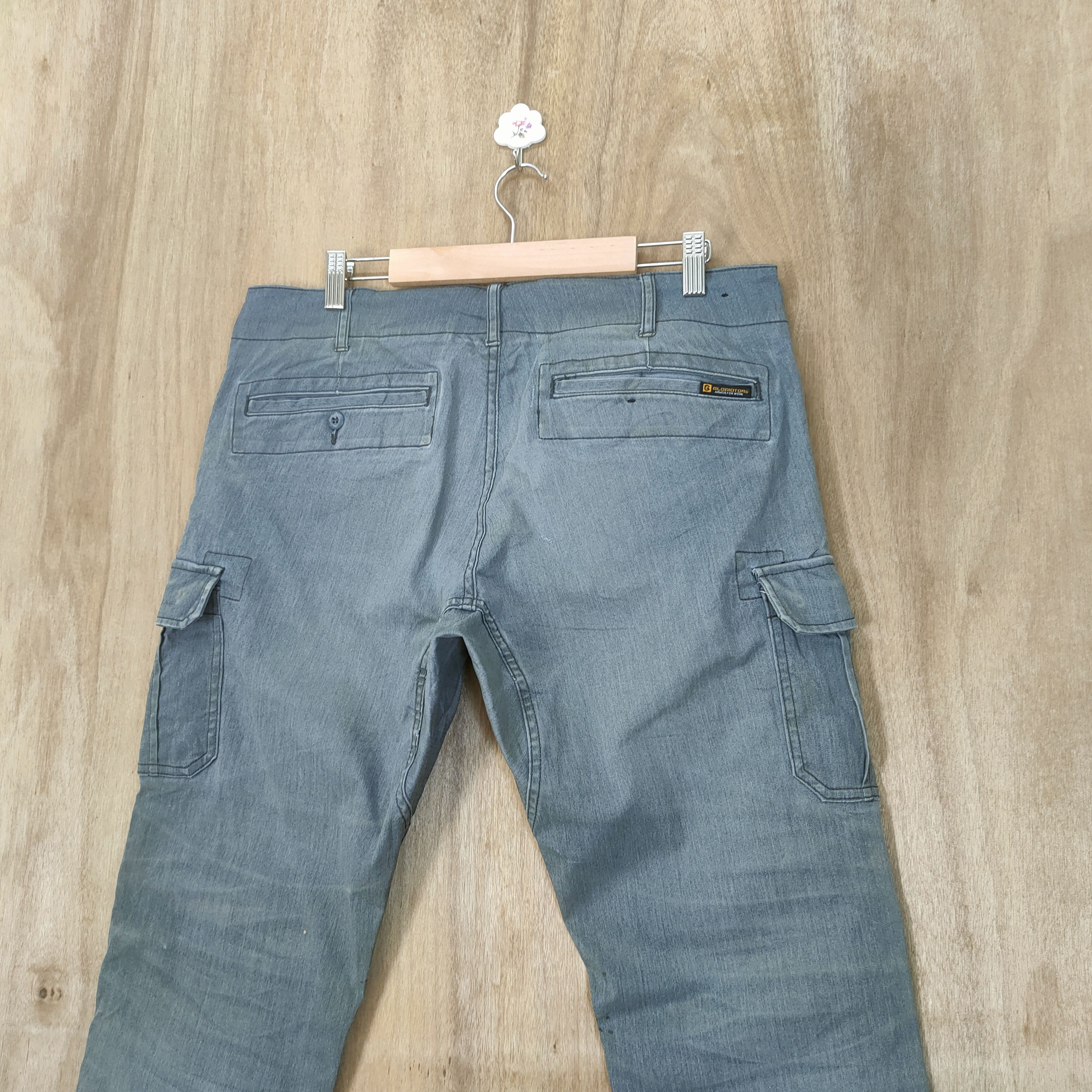 Japanese Brand VINTAGE FADED CARGO PANTS Size US 34 / EU 50 - 7 Thumbnail