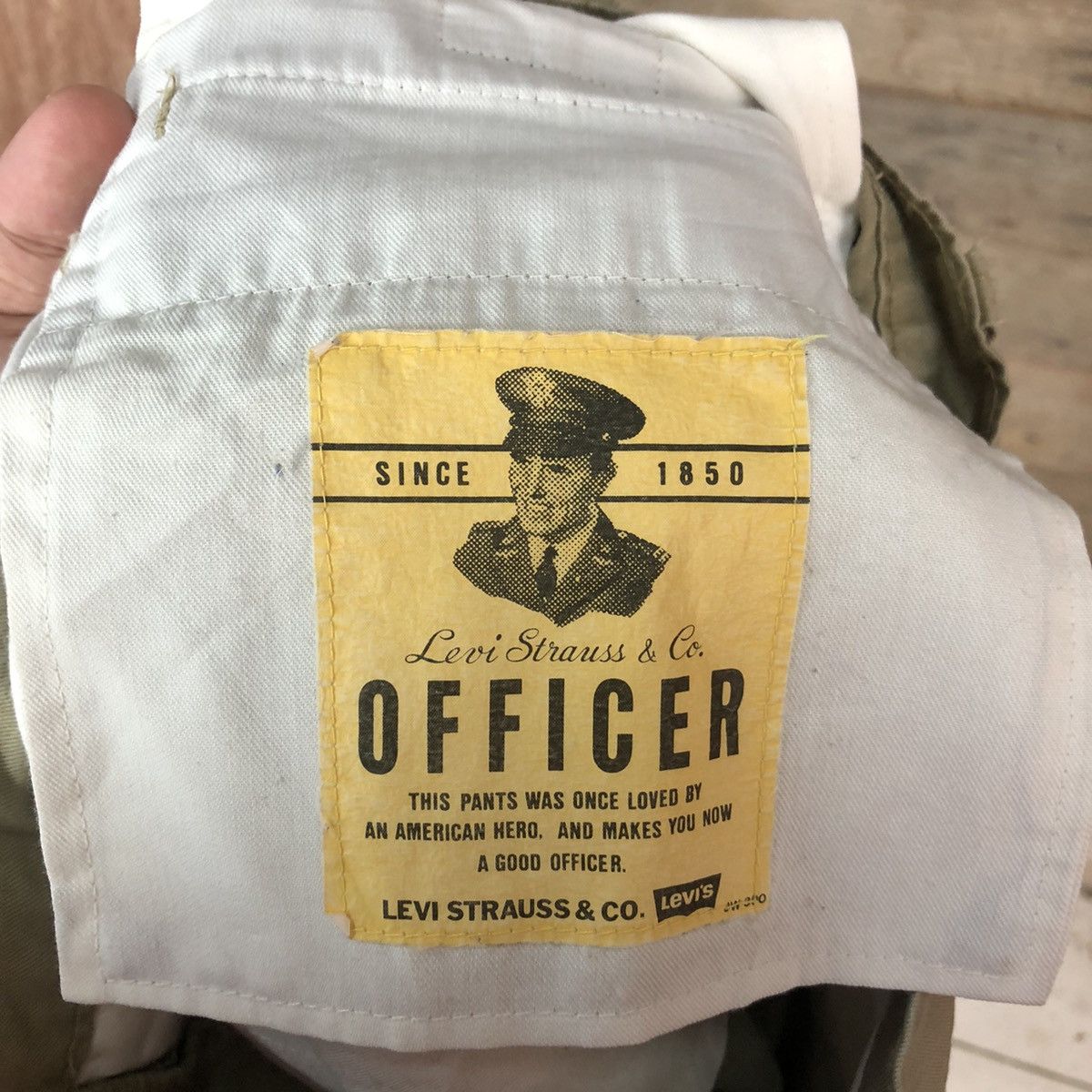 Levi's × Vintage Levis Officer Brown vintage Casual Pants #6771 Size US 31 - 11 Thumbnail