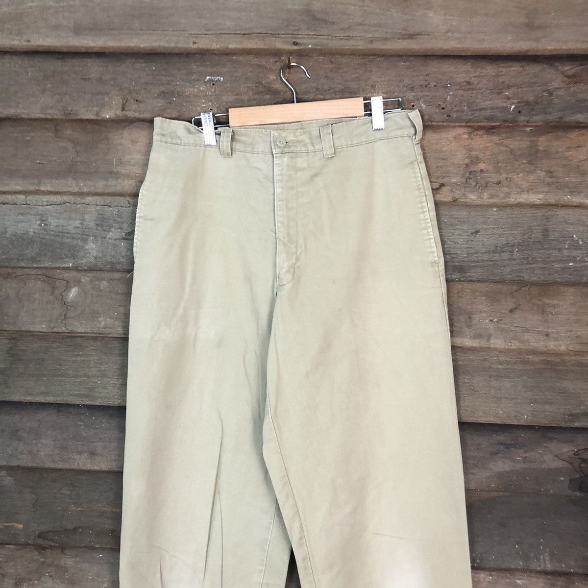 Levi's × Vintage Levis Officer Brown vintage Casual Pants #6771 Size US 31 - 2 Thumbnail