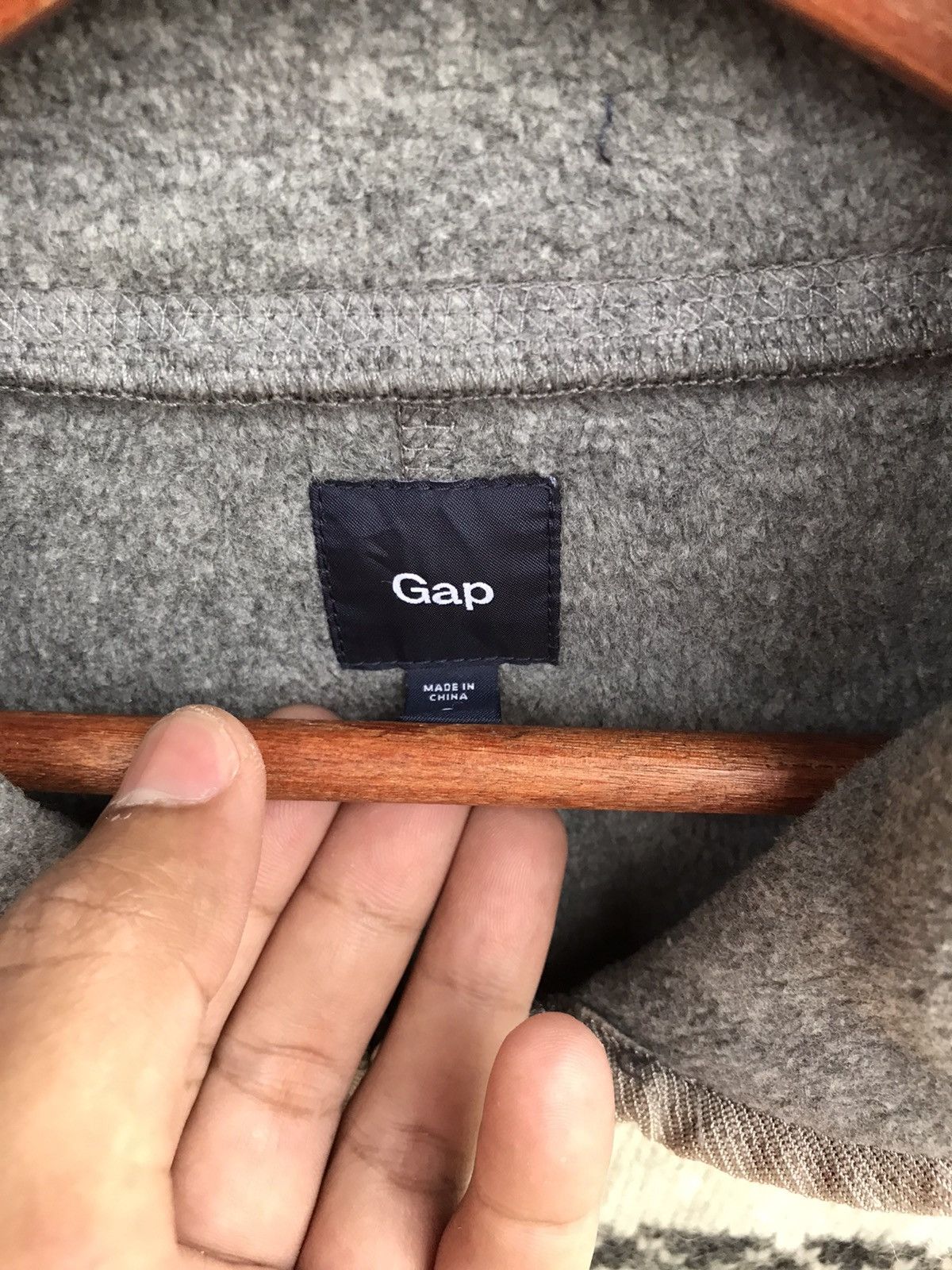 Gap Vintage GAP Nordic Fair Isle Reindeer Fleece Jacket Size US S / EU 44-46 / 1 - 3 Thumbnail