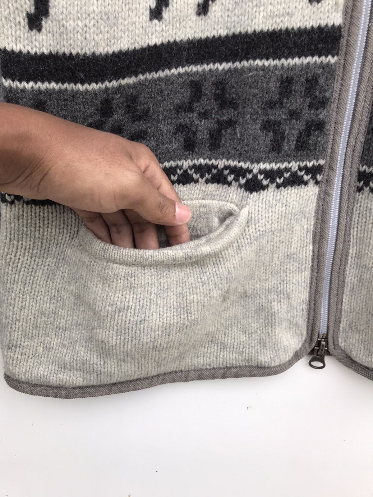 Gap Vintage GAP Nordic Fair Isle Reindeer Fleece Jacket Size US S / EU 44-46 / 1 - 5 Thumbnail