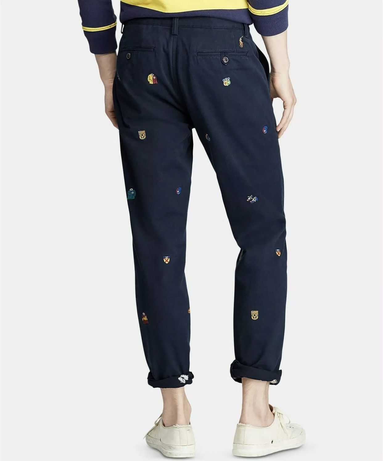 ralph lauren embroidered trousers