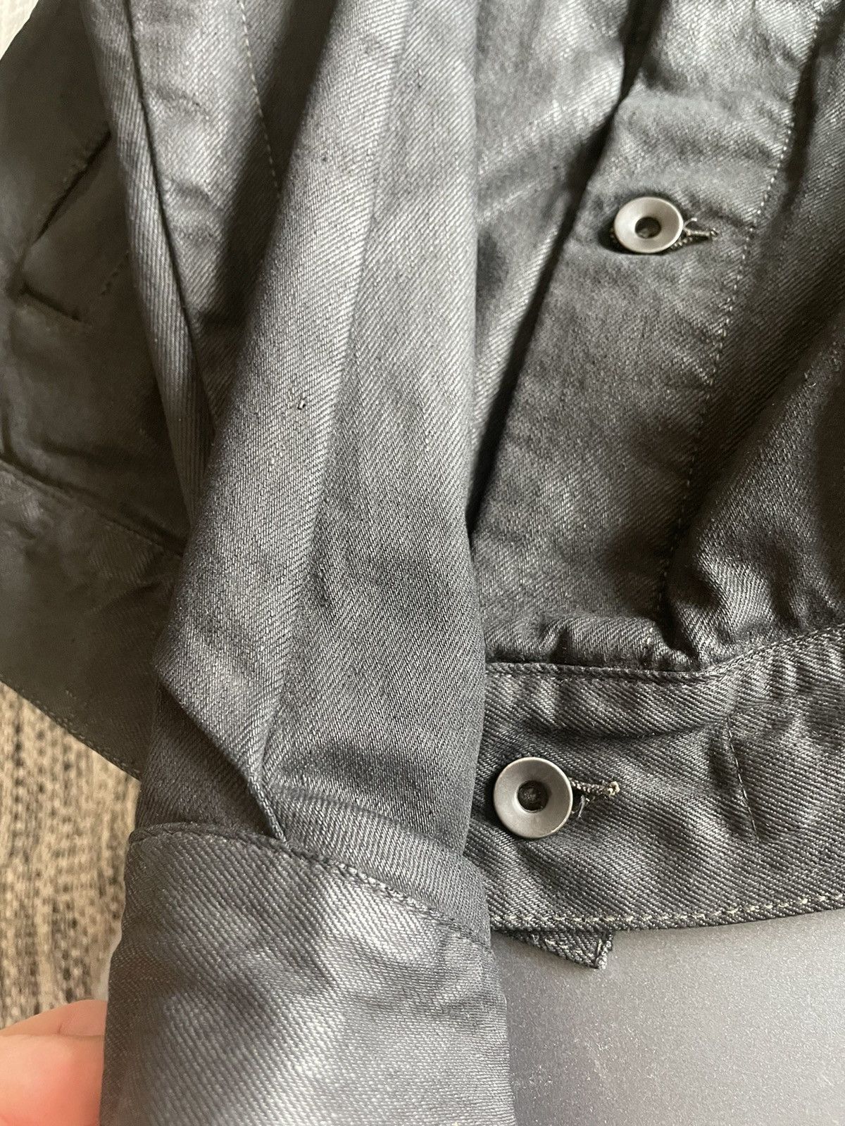 Rick Owens × Rick Owens Drkshdw Rick Owens Crust jean jacket Size US XS / EU 42 / 0 - 5 Thumbnail