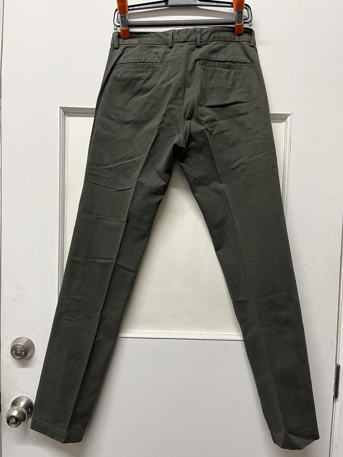 Dries Van Noten Army green flat front chinos Size US 29 - 2 Thumbnail