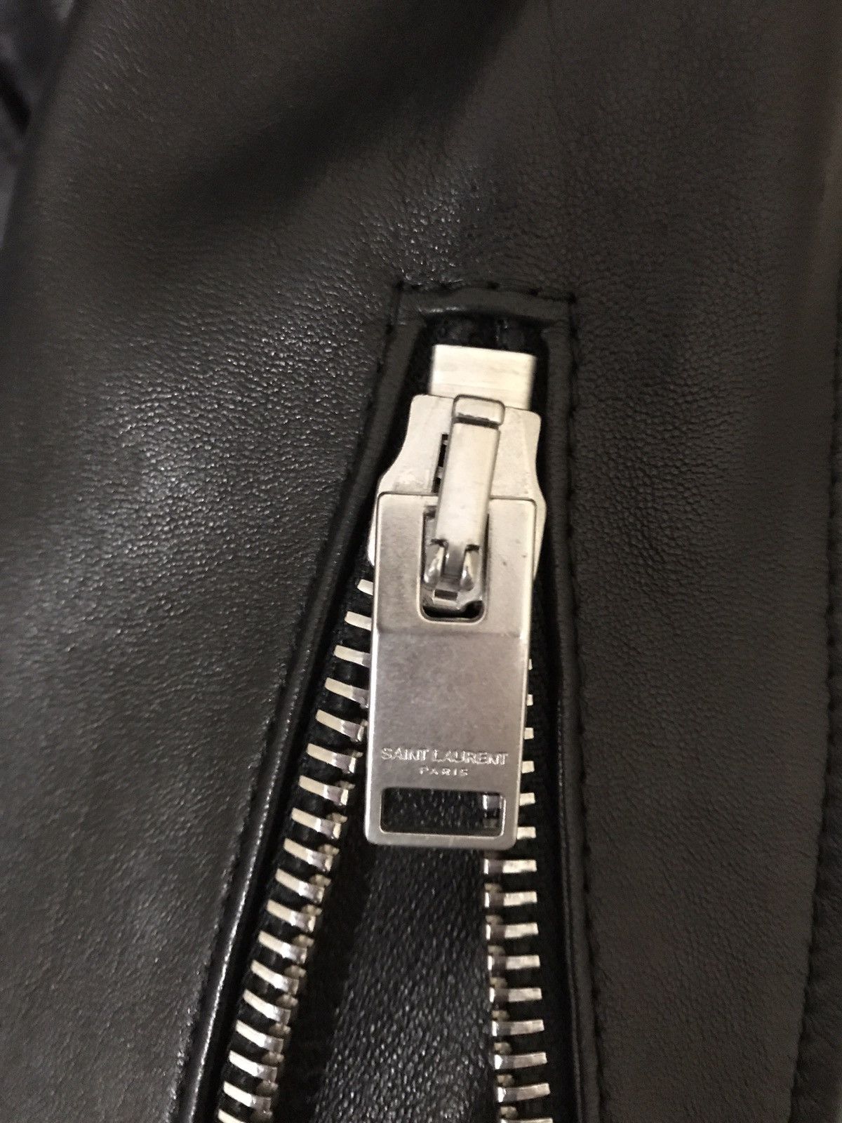 Yves Saint Laurent YSL Leather Jacket Size US L / EU 52-54 / 3 - 5 Thumbnail
