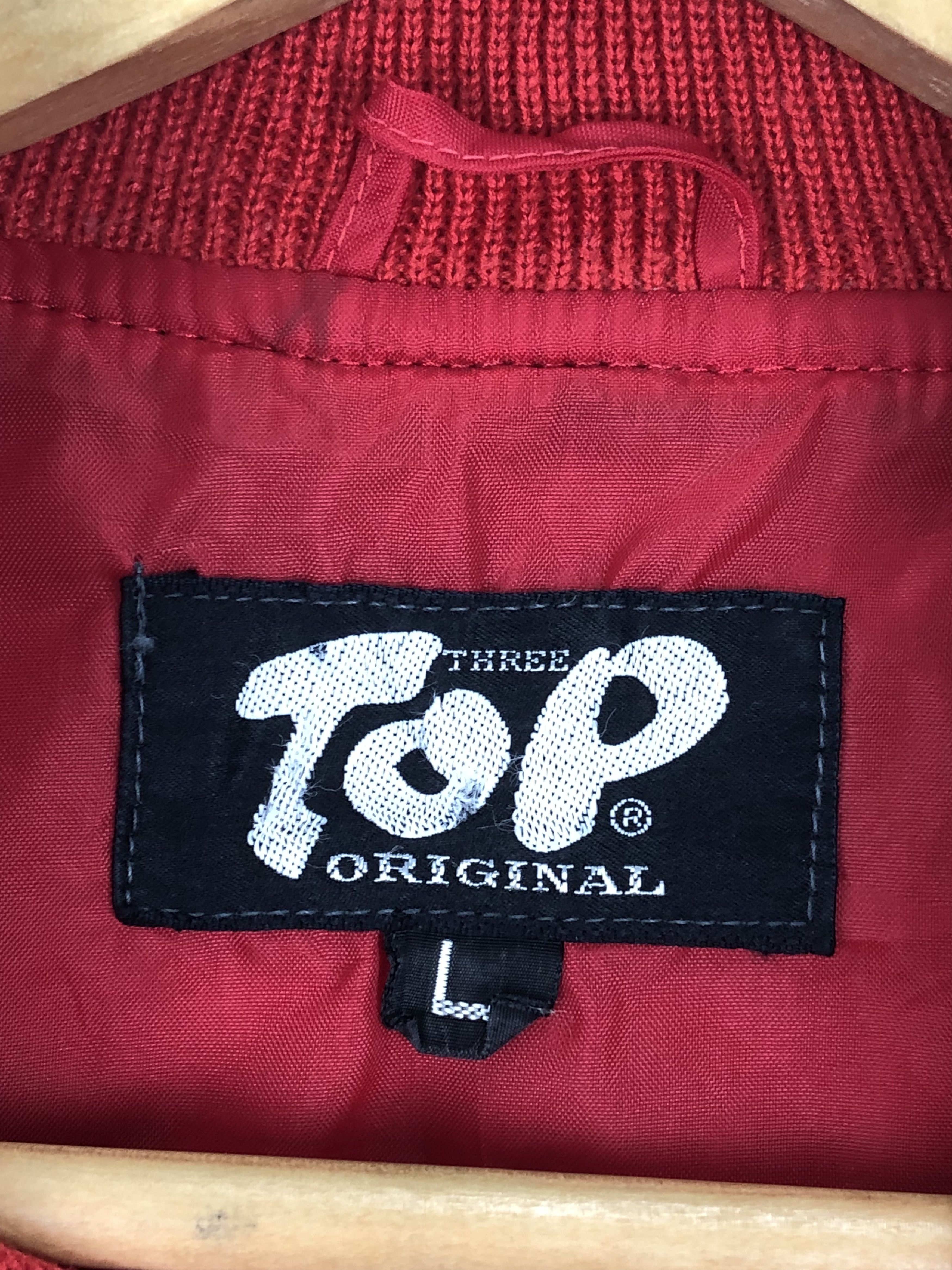 Japanese Brand Vintage Japanese Brand Wool Varsity Jacket Red V0417 Size US L / EU 52-54 / 3 - 5 Thumbnail