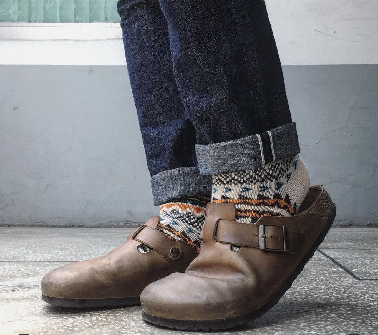 Birkenstock boston tobacco oiled leather clearance