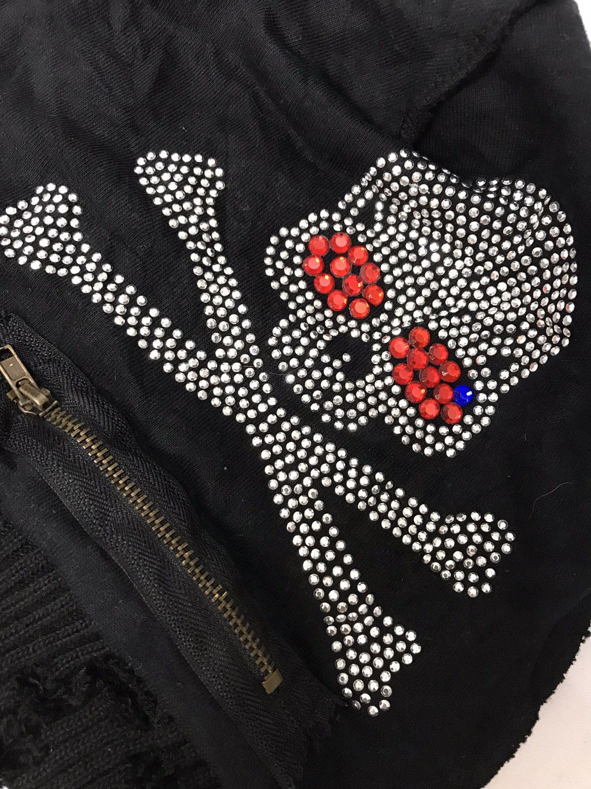 Japanese Brand ANGELICA ROSES SKULL DIAMOND EMBROIDERY BANIE Size ONE SIZE - 12 Thumbnail