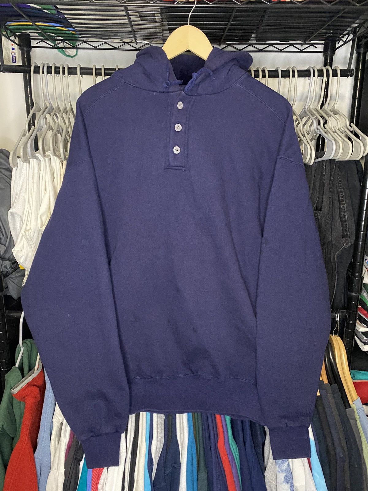 Vintage 90s LL Bean x Russell Athletic Hooded Sweatshirt