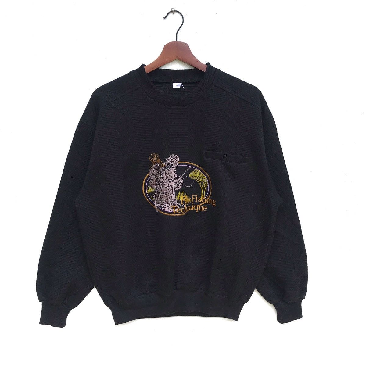 Japanese Brand Vintage Fly Fishing Biglogo Crewneck Sweatshirt Size US M / EU 48-50 / 2 - 1 Thumbnail