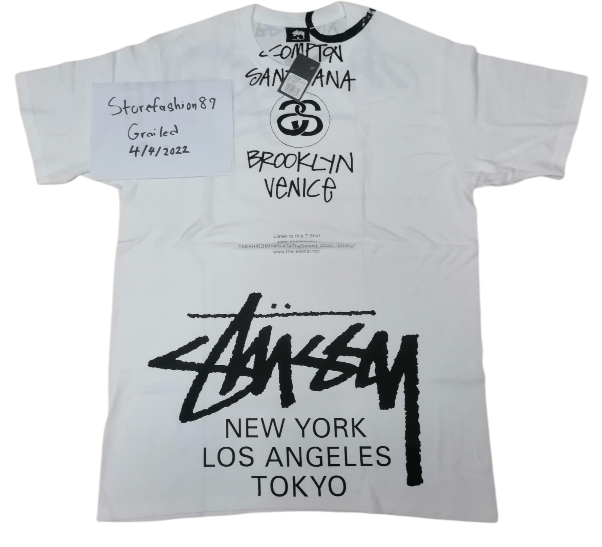 STUSSY TAKAHIRO MIYASHITA 40AW TEE-