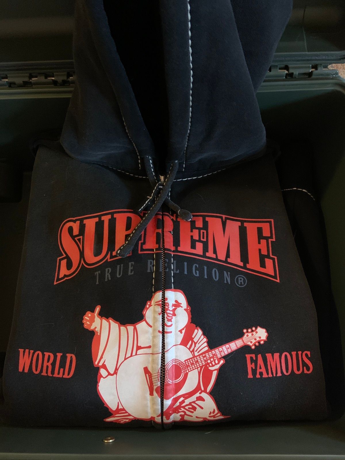 Supreme Supreme x True Religion Black Zip-up Hoodie