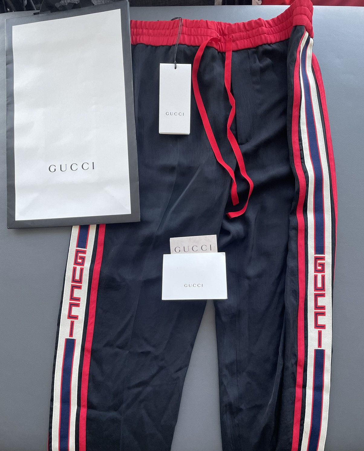Gucci Rare Super Runway Brand New Limited Edition Gucci Track Pant Size US 32 / EU 48 - 1 Thumbnail
