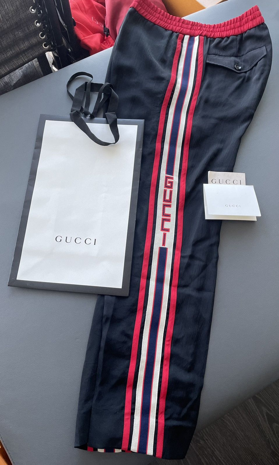 Gucci Rare Super Runway Brand New Limited Edition Gucci Track Pant Size US 32 / EU 48 - 12 Thumbnail