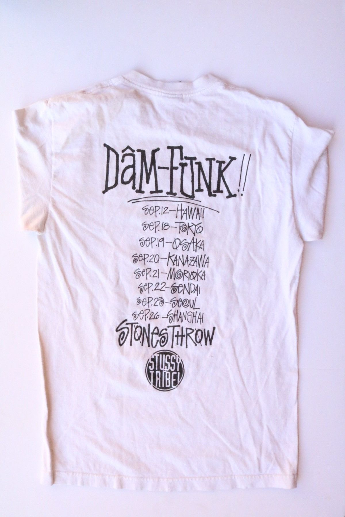2009 Dam-Funk x Stussy Tsunami Tour Tシャツ Dam-Funk x Stussy: The Funk Tsunami Tour in Asia - Stones